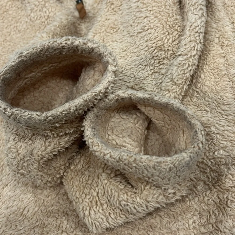 Patagonia kids XL size 14 Kids' Los Gatos 1/4-Zip Fleece Creamy, beige‎ color